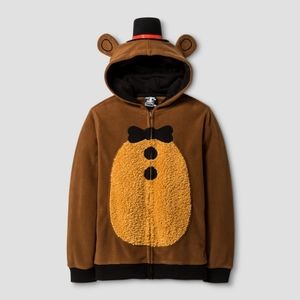 Hot topic Five Nights at Freddy's Frazbear hooded sweatshirt.